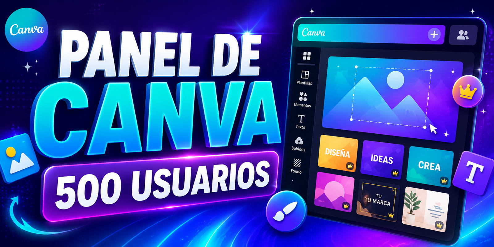 PANEL CANVA 500 USUARIOS